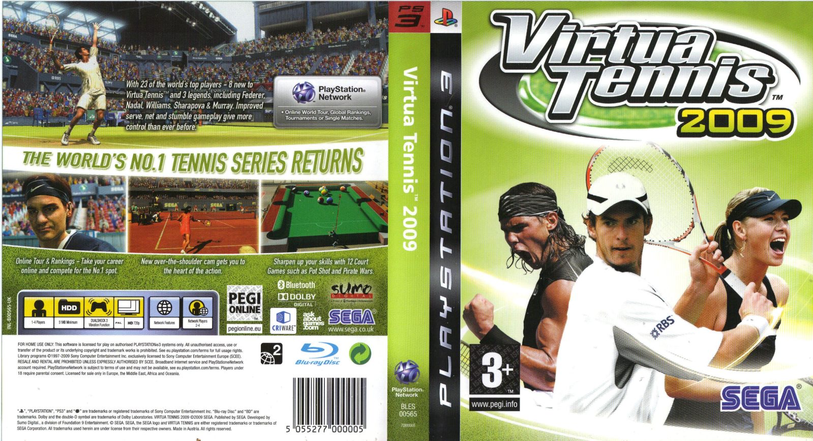 Virtua Tennis 2009 Ps3