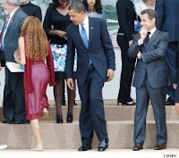 Foto Barrack Obama dan Sarkozy
