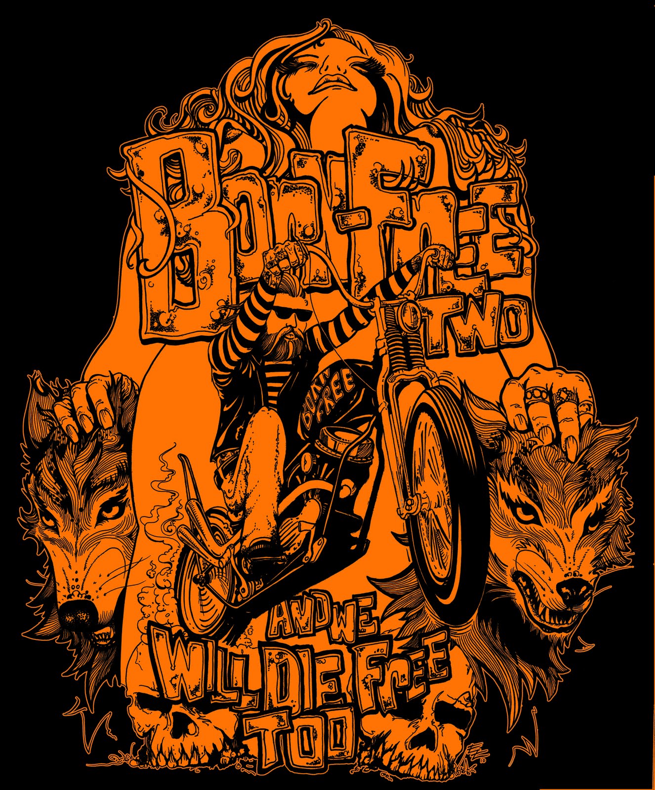 Born Free Show Shirts & Panhead Prints Born Free Motorcycle Show