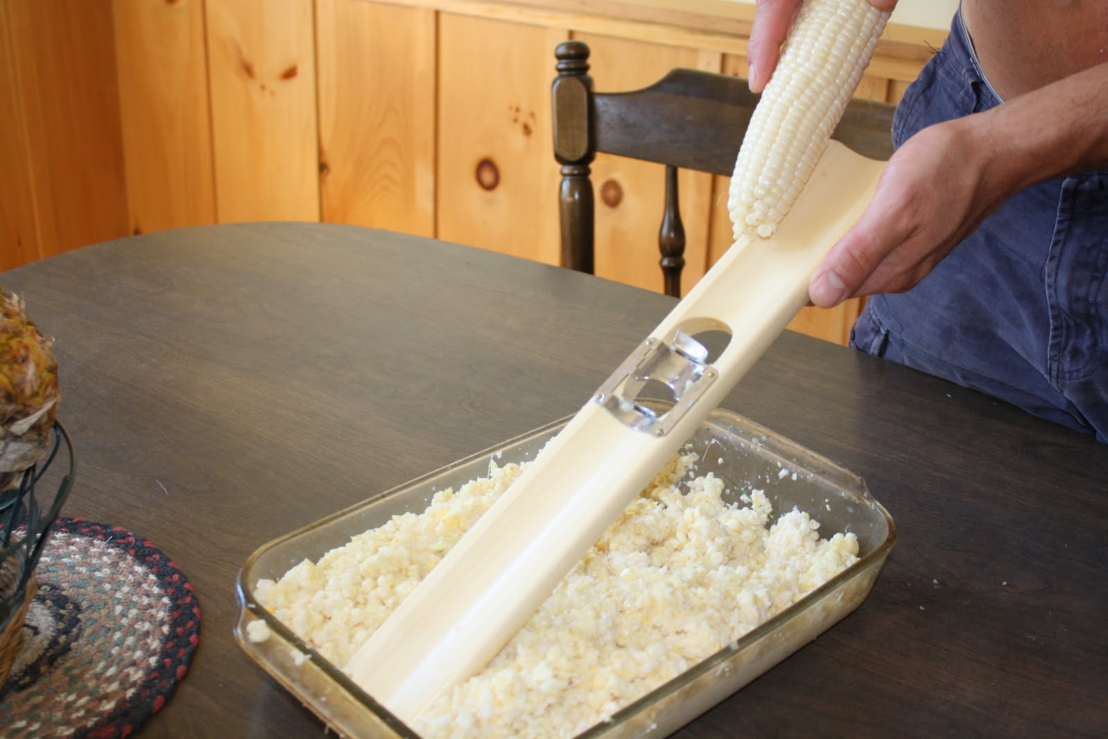 Achorn Farm Making Cream Style Corn & Shepard's Pie
