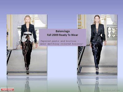 How to wear booties (boots) Balenciaga Fall 2009 Ready To Wear