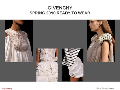 Givenchy Spring 2010 Ready To Wear embroidery floral draped skirt
