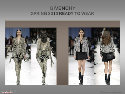 Givenchy Spring 2010 Ready To Wear optical print skirt pant jacket