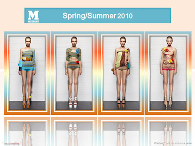 M Missoni Spring Summer 2010 one-shoulder tops shorts