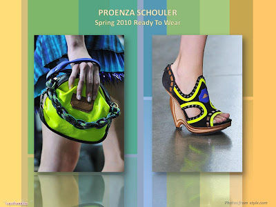 Proenza Schouler Spring 2010 Ready To Wear mini bag and platform sandal