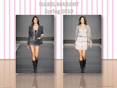 Isabel Marant Spring 2010 Ready To Wear jacket, mini-dress, and skirt