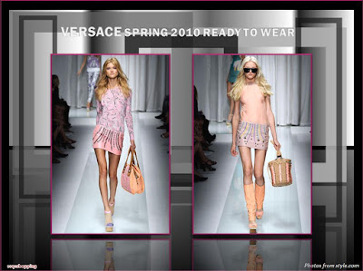 Versace Spring 2010 Ready To Wear T-shirt and miniskirt