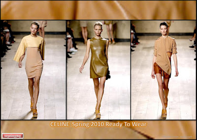 Celine Spring 2010 Ready To Wear Phoebe Philo leather dress