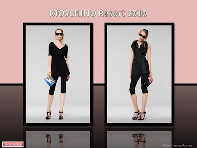 Moschino Resort 2010 pants leggings long tops black