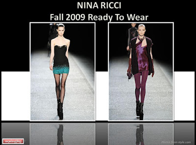 Nina Ricci Fall 2009 Olivier Theyskens one shoulder dress