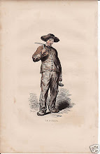 Gravure couleur XIXème "Le mineur"