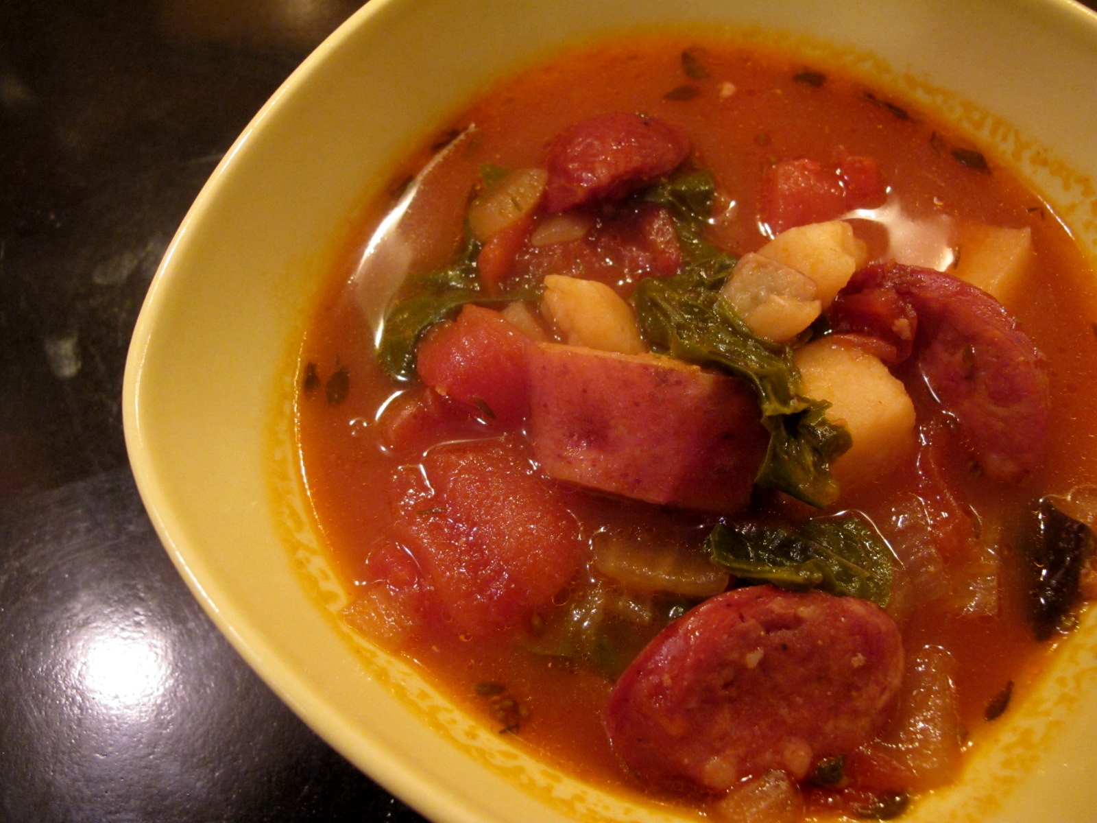 Obsessed with Dinner Portuguese Kale and Linguica Soup