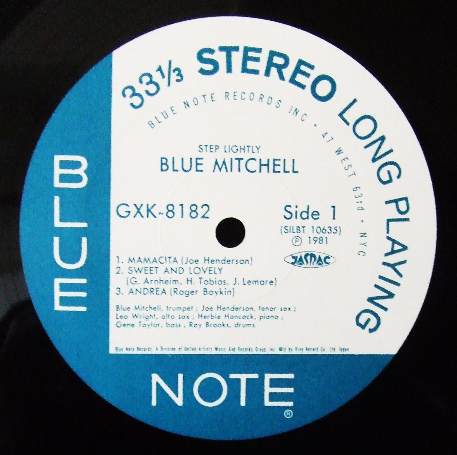 private press Blue Mitchell Step Lightly 1963