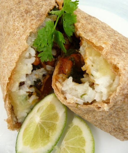 Christine's Cuisine Chipotle Bean and Cilantro rice Burritos