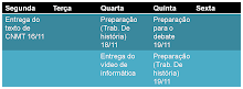 Agenda semanal