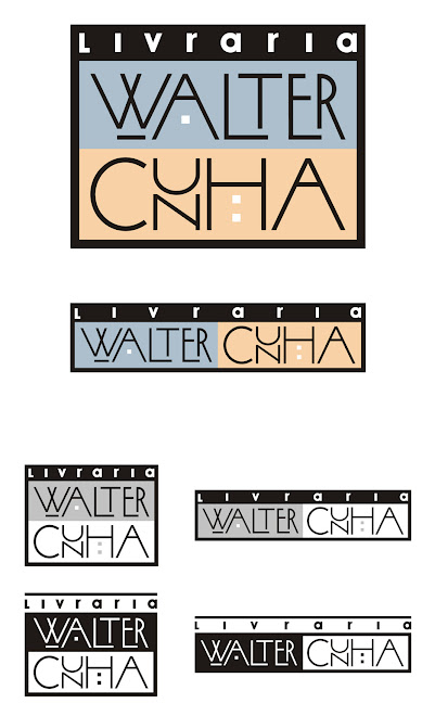 Logomarca desenvolvida para a livraria Walter Cunha