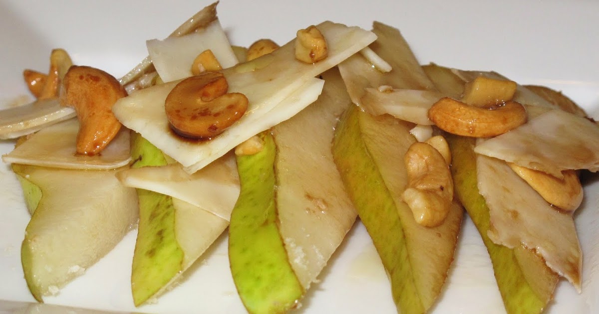 Culinarious Pears with Asiago, Cashews, and Balsamic Vinaigrette