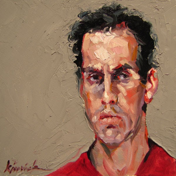 A Painting Today "100 Faces, No. 17"