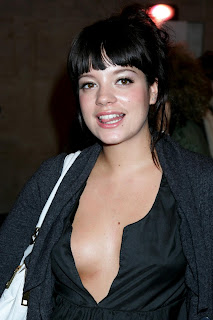 Lily Allen revealed assets in a see-through dress