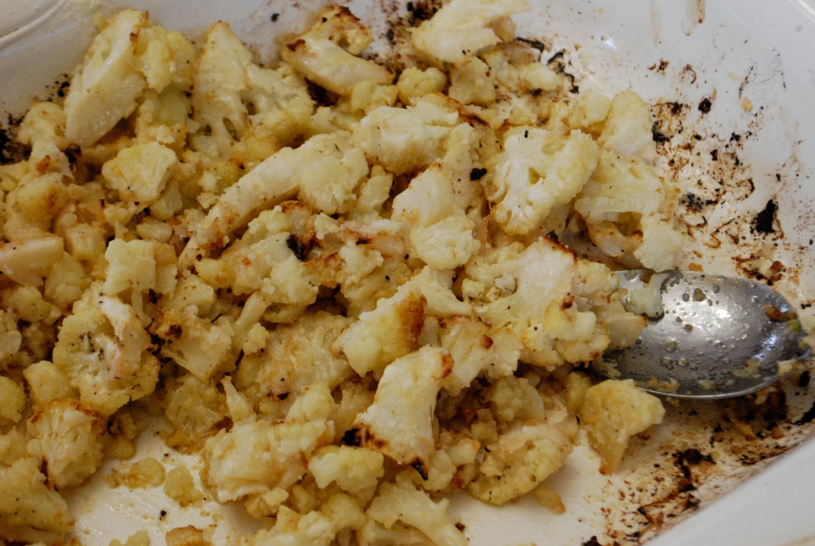 "Pointless" Meals Oven Roasted Cauliflower