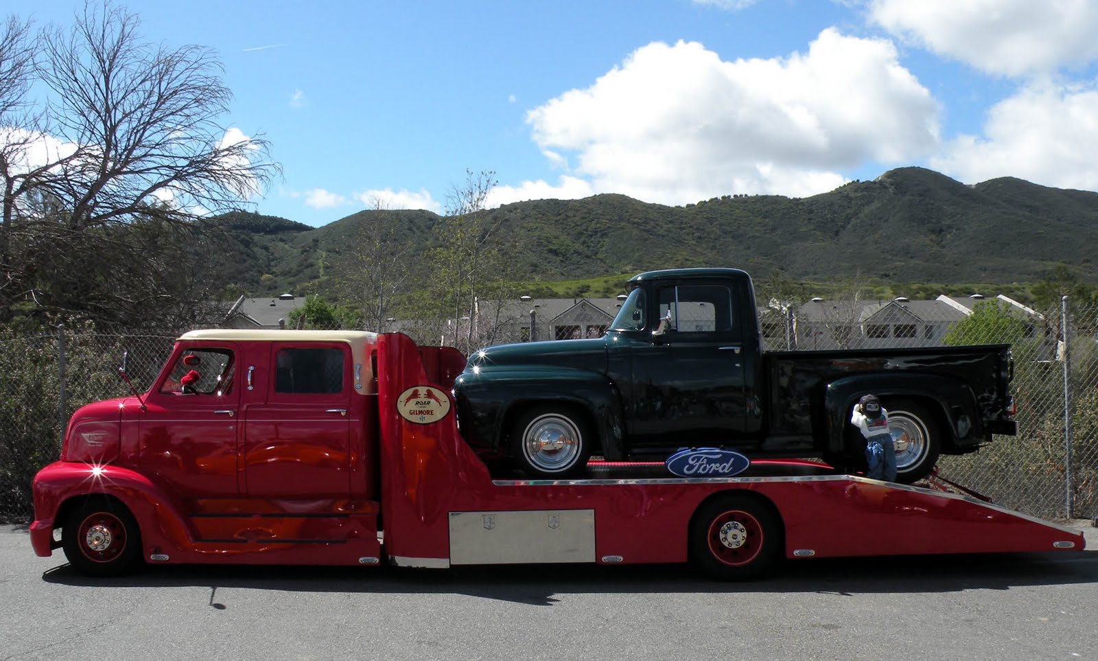 Just A Car Guy: King cab 1950's COE Ford hauler from the Temecula Rod ...