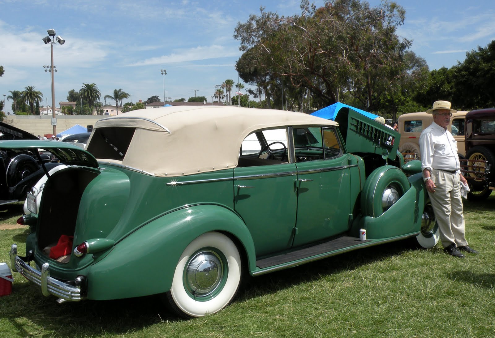 Just A Car Guy: The big old cars of the 30's and 40's at Kimball Park