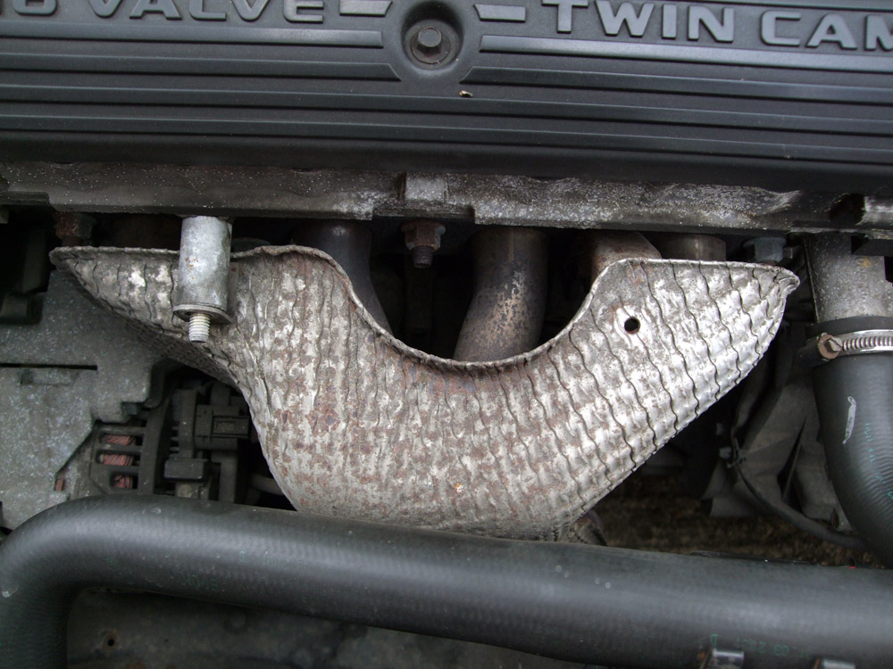 MG Rover Service Guides Exhaust Manifold Heatshield Removal and
