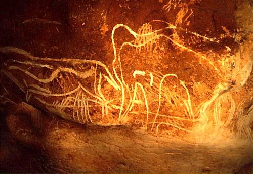caveman painting