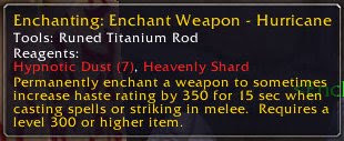 Hurricane Weapon Enchant