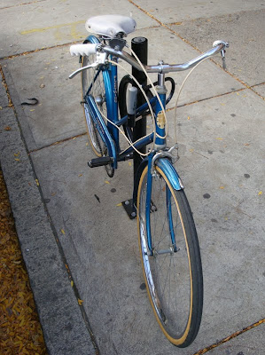 bright blue Fleet Wing bike bicycle