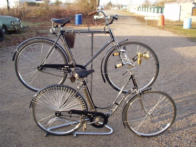 Peugeot city bike bicycle his hers pair black