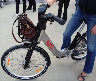 Bixi bike basket