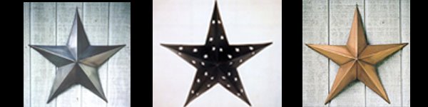 Pewter, Black and Copper Tin Barnstars