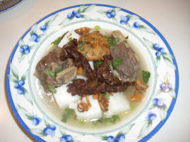 Beef soup with rice cake @ 'Soto'