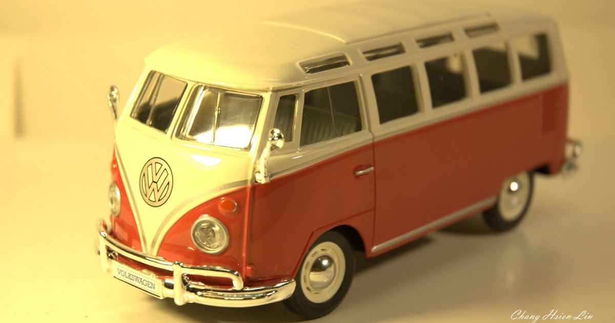 Hsien's Toys Kingdom Volkswagen VAN Samba(紅白) Maisto