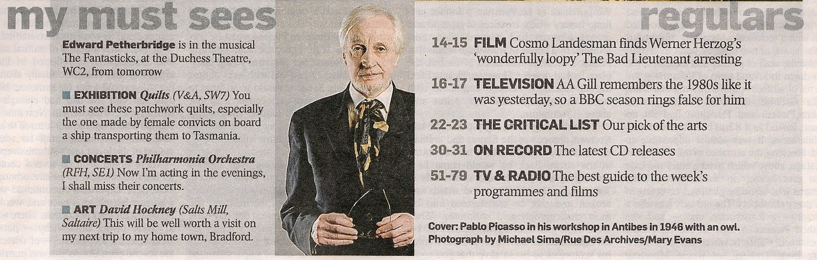 THE LONG ARM OF COINCIDENCE FROM OCTOBER 2008 TO MAY 2010 Peth's