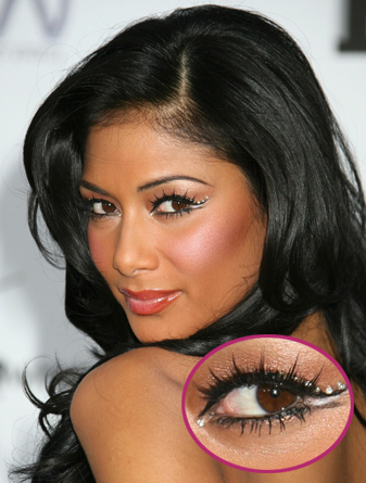 Nicole Scherzinger eye makeup 