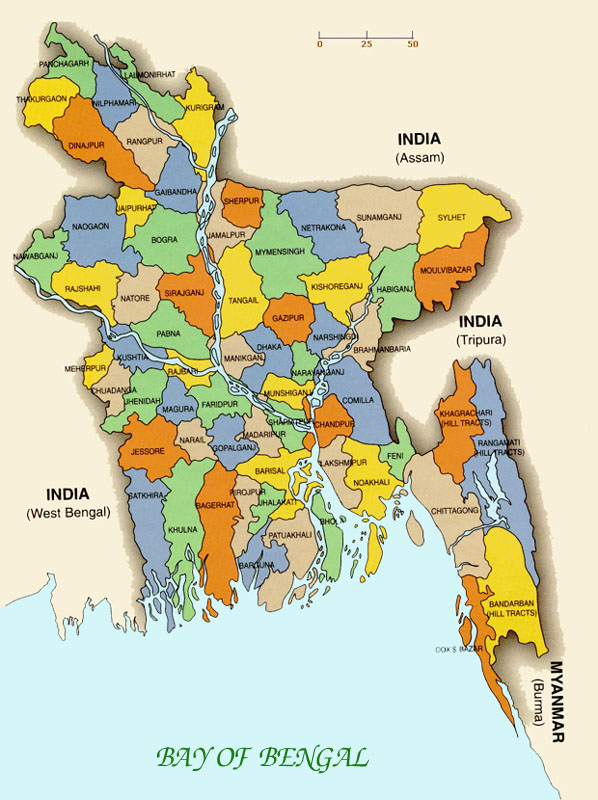 map of bangladesh