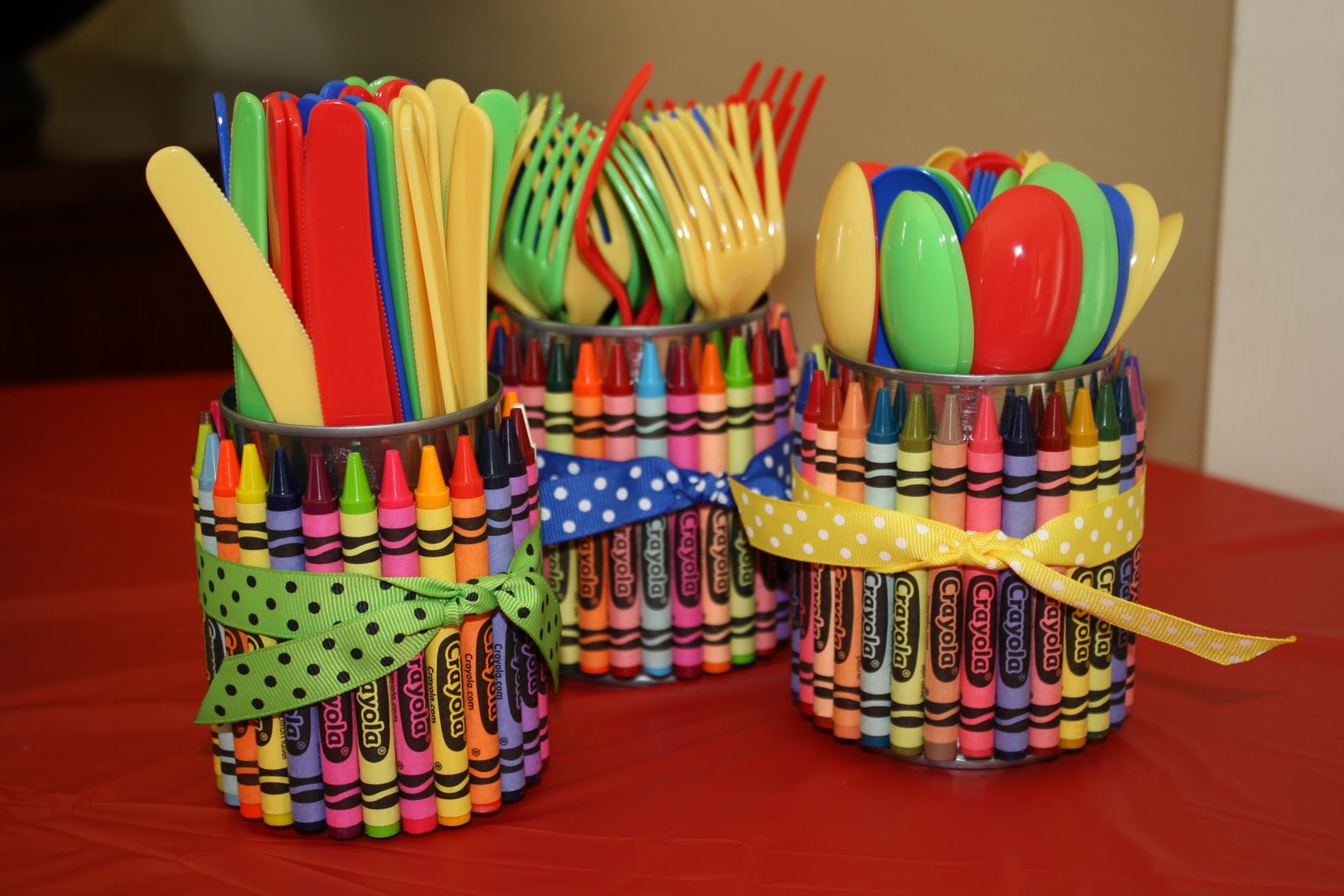 Creative Creations Crayon Utensil Holders (or pencil holders)