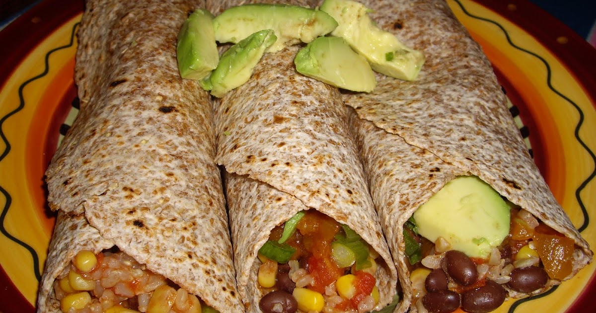 Hungry Vegan Sensational Black Bean, Corn, and Rice Burritos