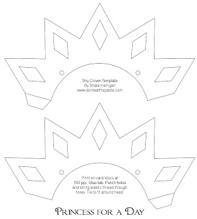 Dont Try to eat the Paste: Printable Mini Princess Crowns photo relating to Princess Crowns Printable called Dont Take in the Paste: Printable Mini Princess Crowns
