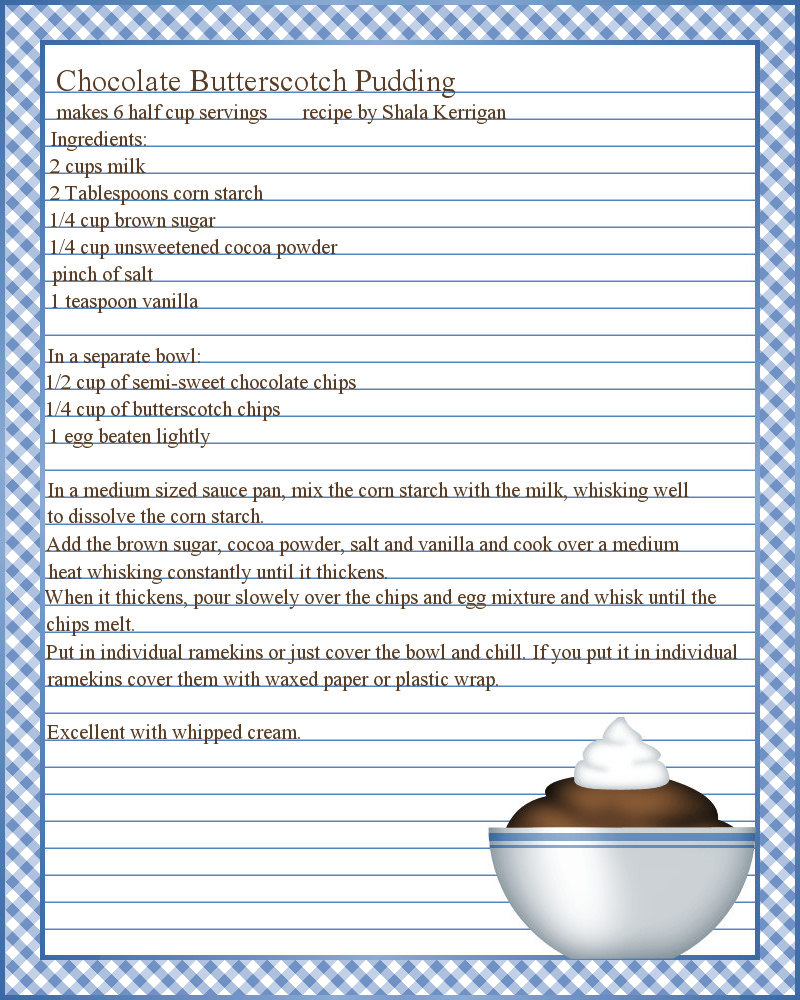 don t eat the paste pudding recipe and printable recipe recipe template for pages