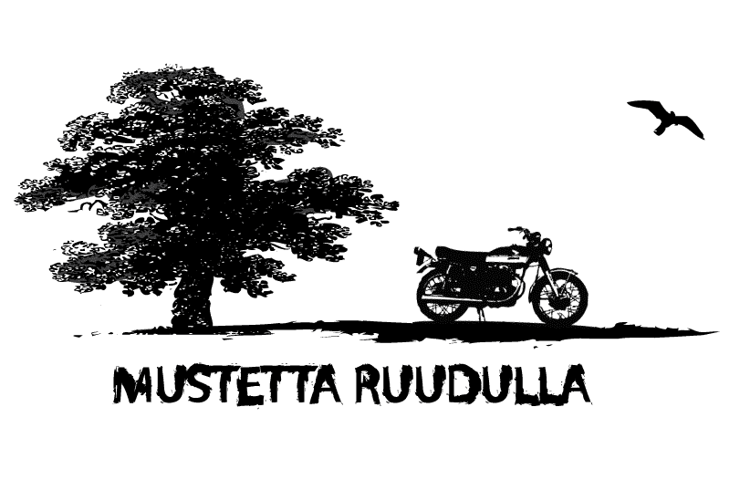 mustetta ruudulla