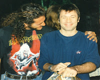 djletsos and Bruce Dickinson in Athens 2000