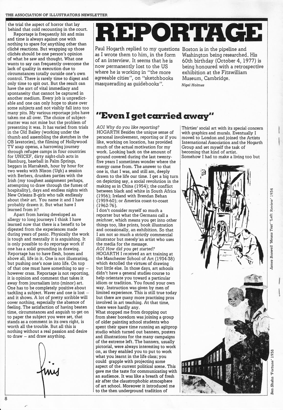 Ronald Searle Tribute REPORTAGE