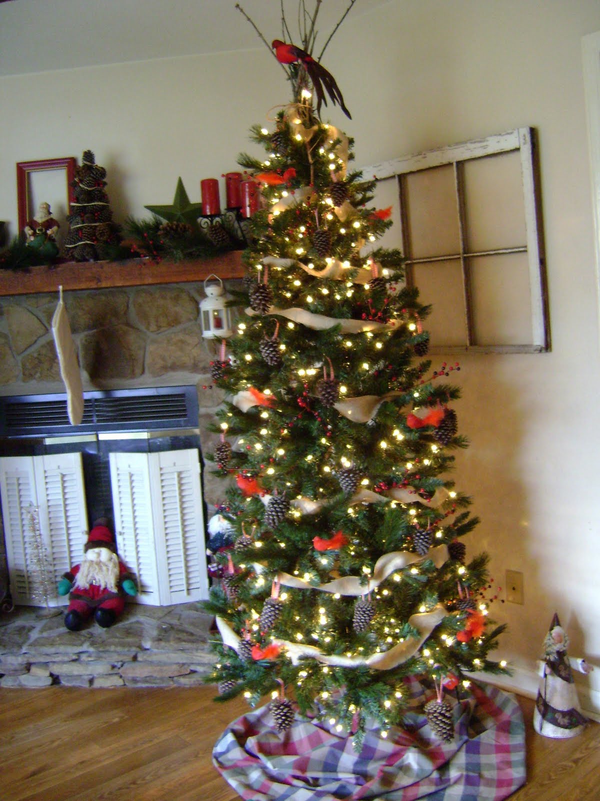 Christmas tree twigs gathered yard Design to Shine: My $20 Christmas Tree