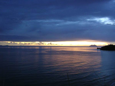 Il mare di Sperlonga al tramonto