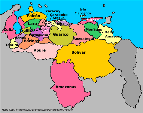 Ubicacion De Los Indigenas Del Pasado En Venezuela
