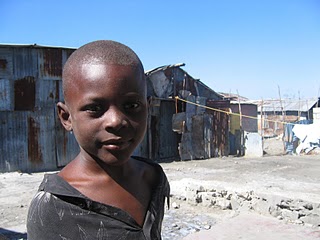 Child living in Cite Soleil