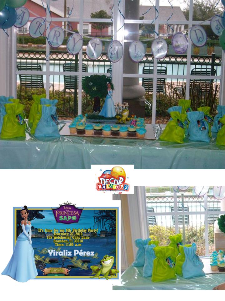 Myruchis: Decoración para fiestas.La princesa y el sapo